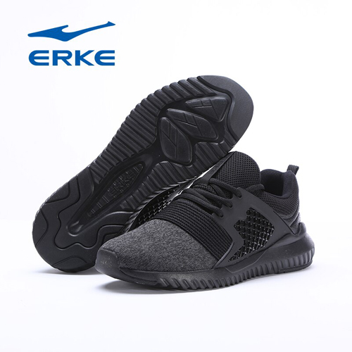 Erke  Mens Jogging Shoes Breathable Mesh Sneakers
