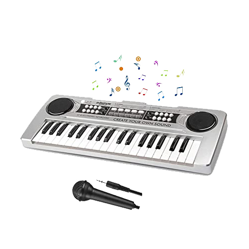 Kids Piano Toy Keyboard with Mike Aux USB Birthday 1 2 3 4 Years Old Kids 24 Keys Multifunctional Toy Piano