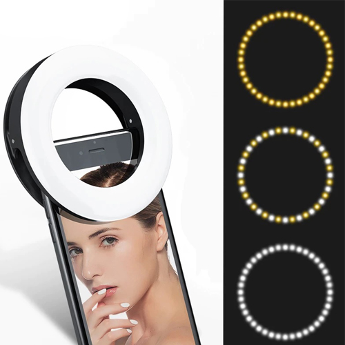 Rechargable 3 Mode Selfie Ring Light