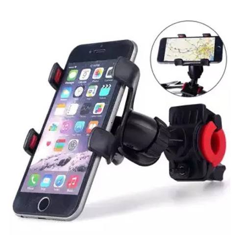 Cycle / bike Phone Holder with Support Stand Mount - Black
