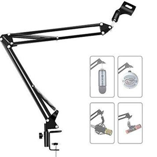 Adjustable Professional Desk Recording Microphone Arm Stand With Microphone Clip