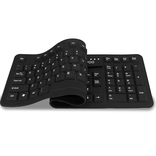 Sungwoo Foldable Silicone USB Wired Standard Waterproof Rollup Keyboard