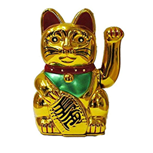 Shopever Welcome Solar Calling Cat For Business And Wealth Showpiece