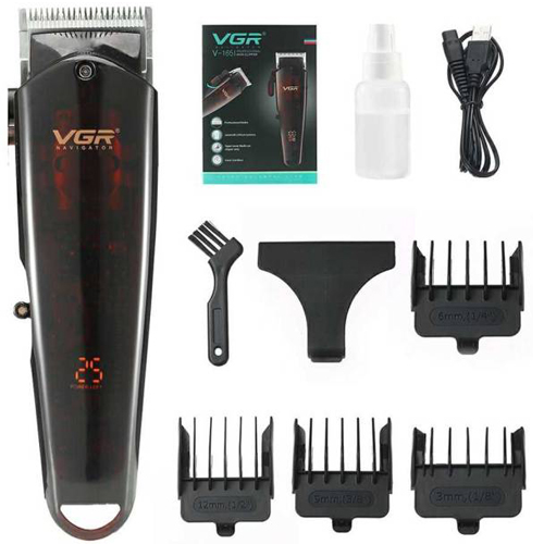 VGR Professional Hair Clipper Men Hair Clipper Beard Electric Cutter Hair Cutting Machine Clipper Cord Cord V-165