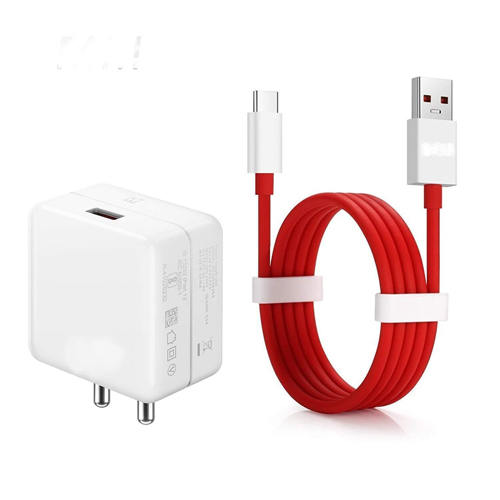 Oneplus 6 6t 7 Cable and Charger, Dash Type C USB Data Cable  (one yr warranty)