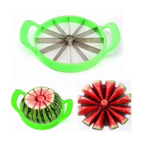 Watermelon Cutter Cantaloupe Melon Slicer Stainless Steel Kitchen Fruit Divider