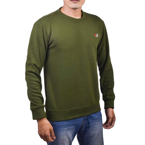 Men's Green Summer And Winter Long sleeves Sweatshirts