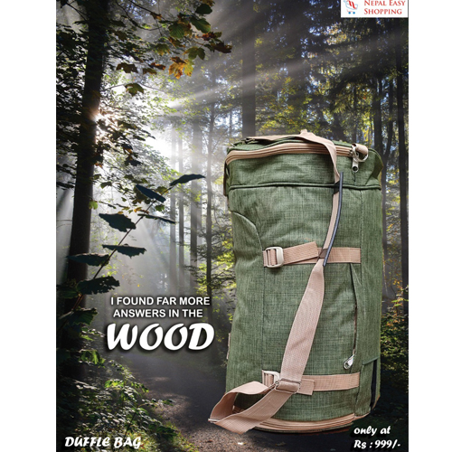Green Color Duffle Bag  Unisex Travel Bag Water-Resistant Duffle Bag