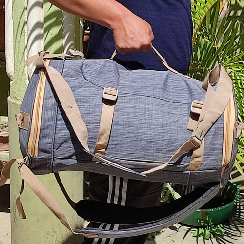 Canvas Rucksack Laptop Shoulder Multipurpose Bag Duffle Backpack