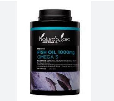 Nature's Care Australia Fish Oil, Omega 3, 1000mg, 200 Capsules