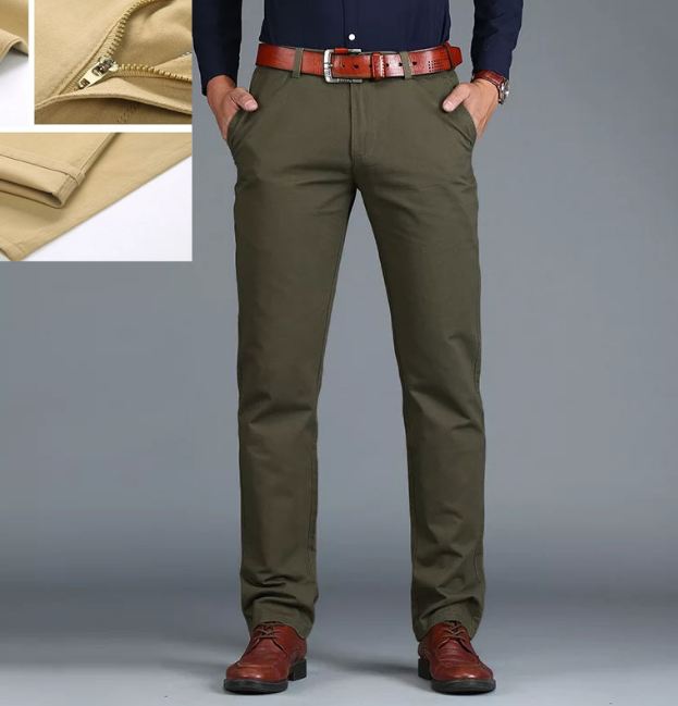 Men's stylish Regular Fit Cotton Pant Army Green color