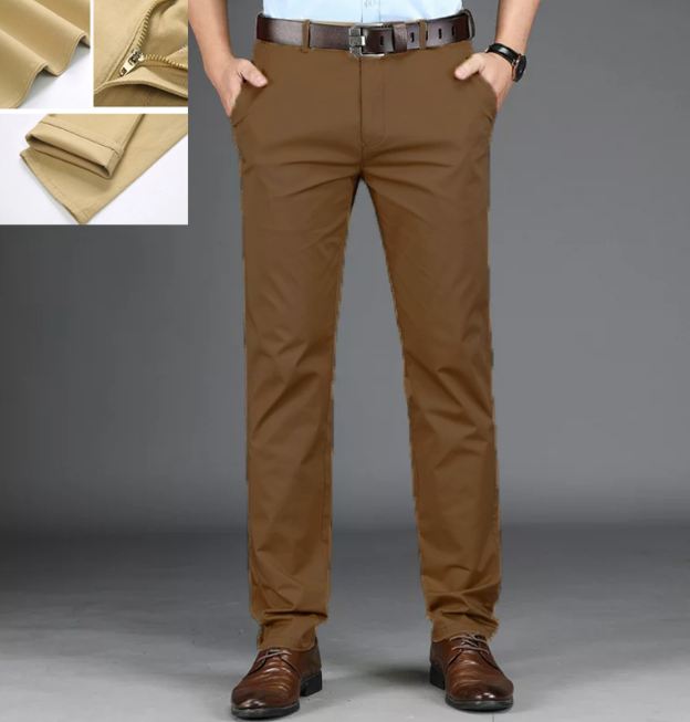 Men's stylish Regular Fit Cotton Pant Light Brown color
