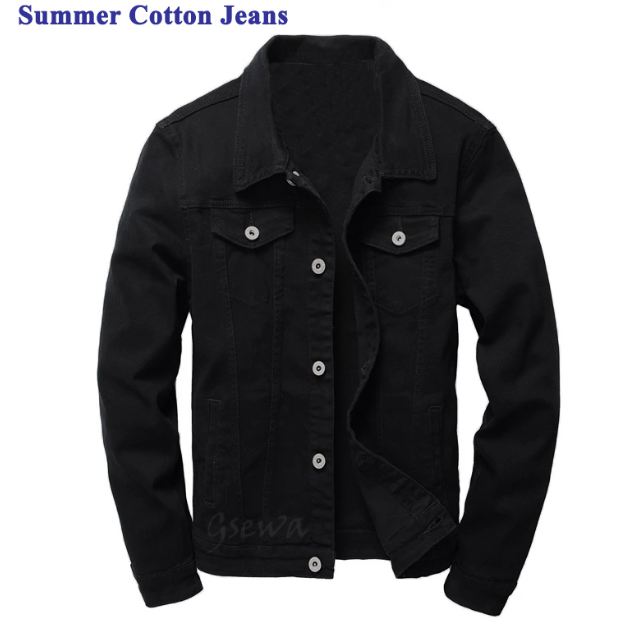Men's Jeans Jacket Of Cotton For Summer