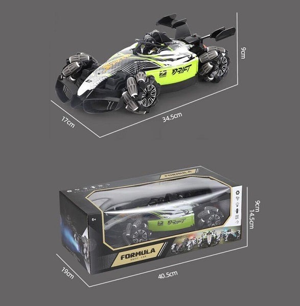 Kids RC  F1 Car 2.4G 4CH 6WD Rechargeable Motor Drive Remote Control Car Model Toy