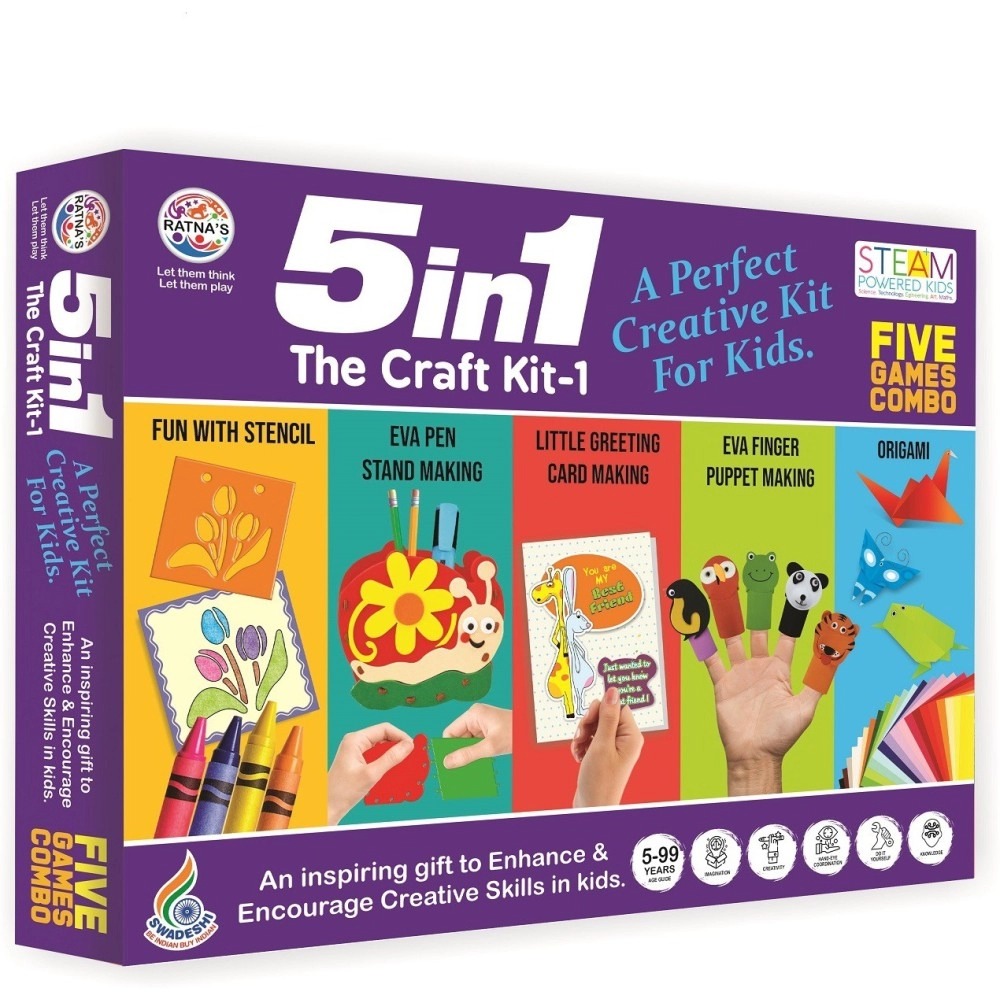 Kids 5 In 1 Craft Kit
