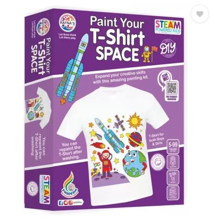 Kids Paint Your t shirt Space Theme (1100) Diy Kit