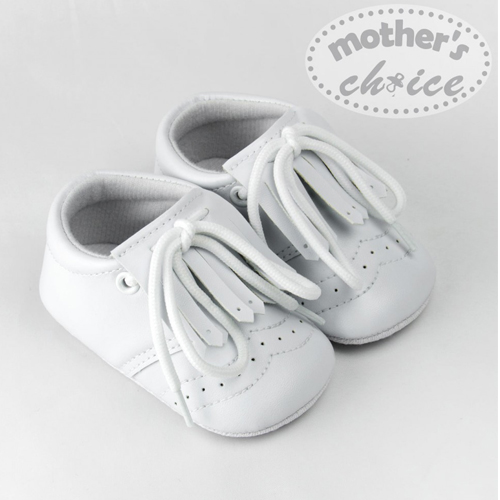 Benny White Leather Crib Shoes L'Amour, 53% OFF