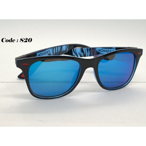 Men's Flat Light Blue Sunglasses
