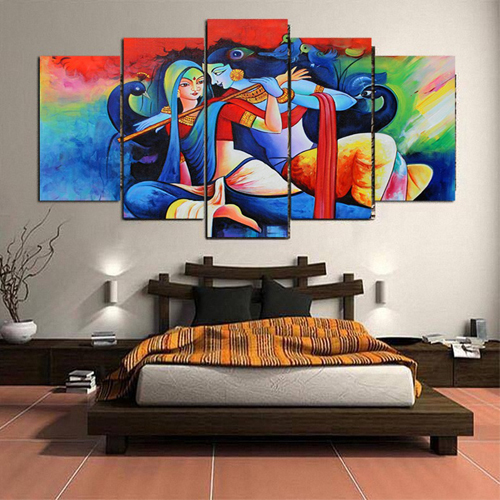 Udecore Beautiful Abstract Lion Wall Painting/Canvas Print Wall Hanging/Home  Decor For Living Room, Bedroom, Office Decoration In 5 Panel Set - Online  shopping in Nepal, Nepal online shopping, Send gifts, Farlin product