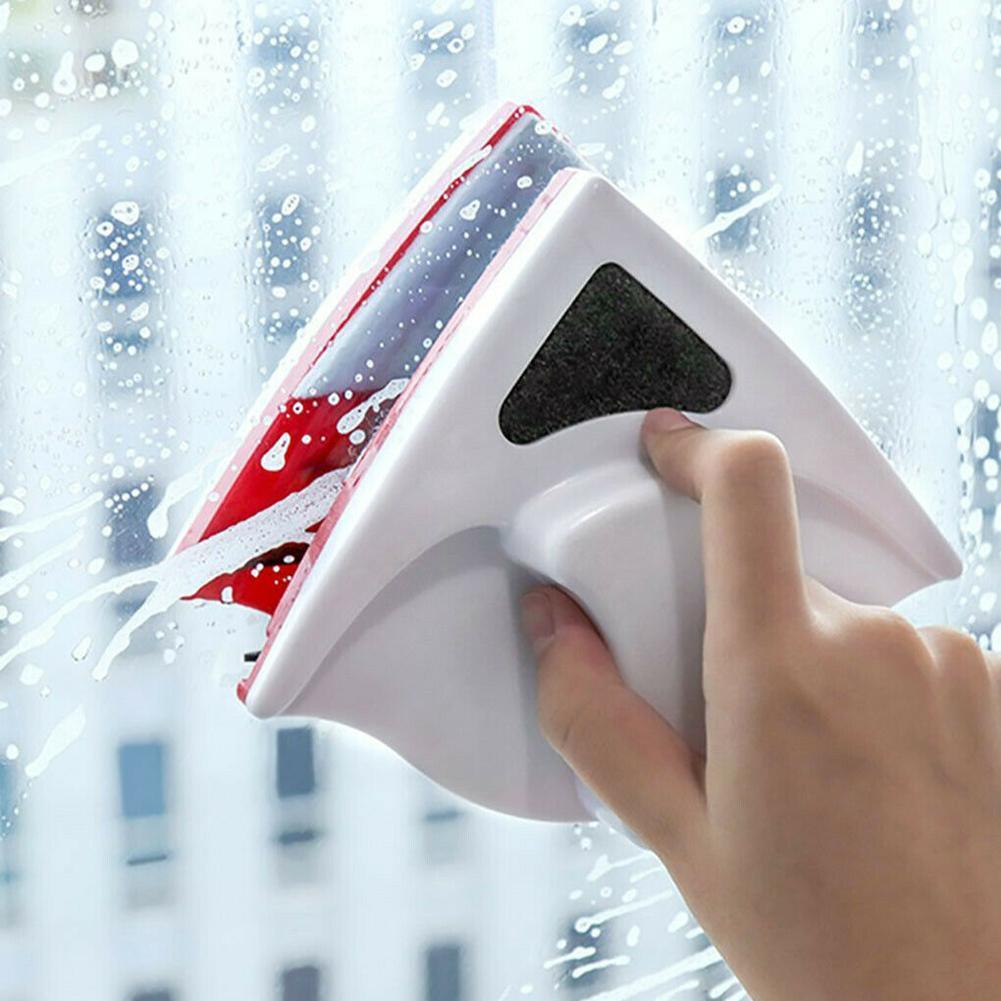 Double Side Magnetic Window Cleaner, Window Cleaner Tool, Glass Surface Wiper Cleaning Brush with Rope Thickness