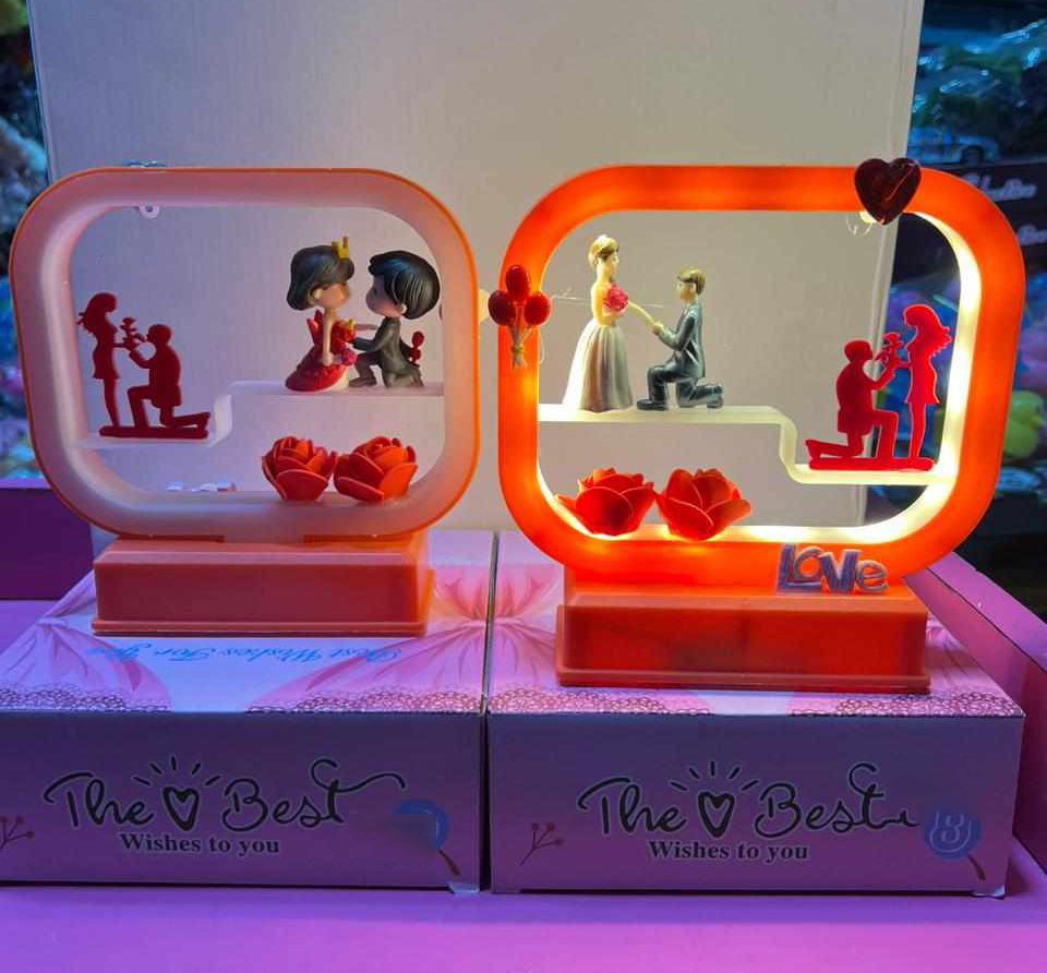 Webelkart® Premium Love Teddy Bear On Wood Stand Gift Box- Valentine G