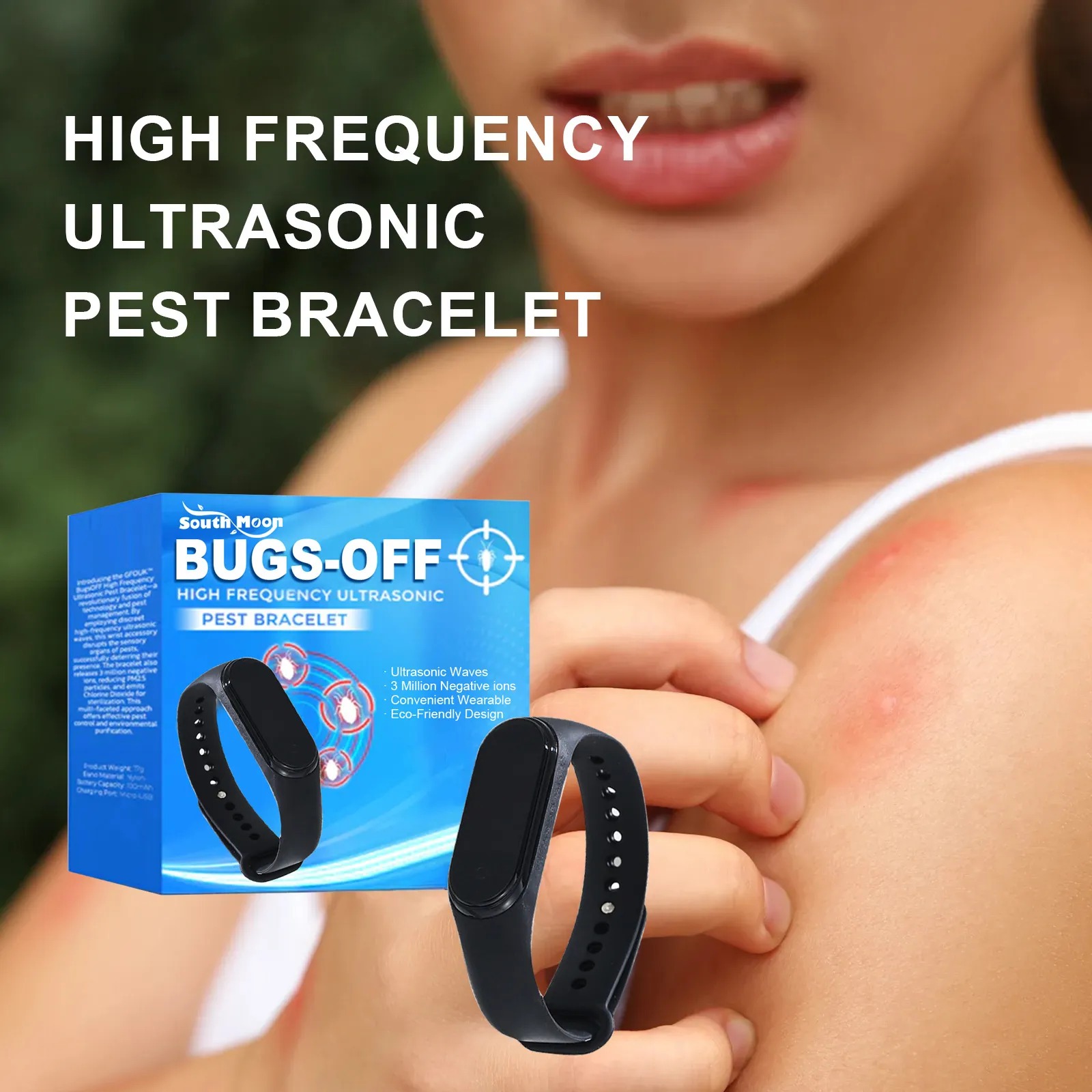 Anti Mosquitoes and Bugs Repel Ultrasonic Wristband Bracelet For Kids Adults